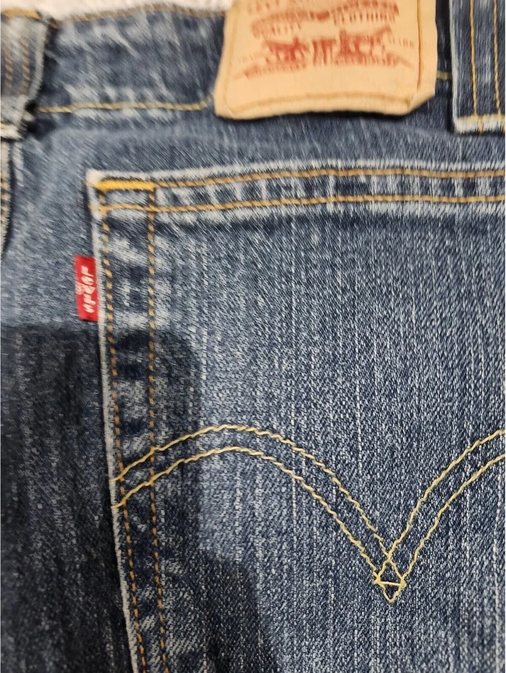 VTG Y2K womens LEVIS bootcut 525 Jeans Straight Blue Denim
